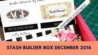 Mega Stash Builder Box December 2016 Unboxing [Sewing & Quilting Subscription Box Review]