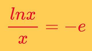 A Nice Equation With Euler's Number