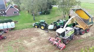 Mais hakselen en persen - Pennings Agri Service - Tolkamp Agri Service