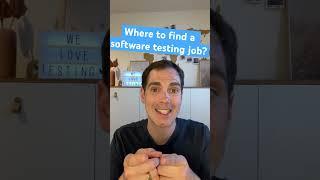 Where to find a #softwaretesting job, take a look here to find out  https://youtu.be/Oo0swb2hqmM