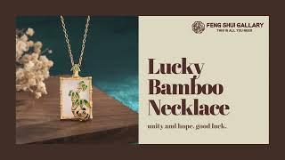 Lucky Jade Necklace Bamboo Design