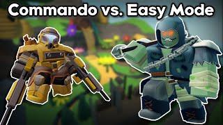 Commando ONLY vs. Easy Mode || Tower Defense Simulator (ROBLOX)