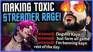 I MADE Tarzaned RAGE-QUIT STREAM after flaming my Kayn... - League of Legends