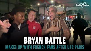 Bryan Battle makes up with French fans after flipping them off at UFC Paris, talks playing the heel