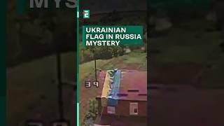 In Belgorod region, someone put Ukrainian flag on village house roof #shorts