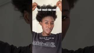 4c hair wash day routine ‍️ #4chair #4cwashday