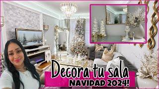 DECORACION DE MI SALA NAVIDAD 2024/ IDEAS PARA DECORAR EN NAVIDAD/MI SALA