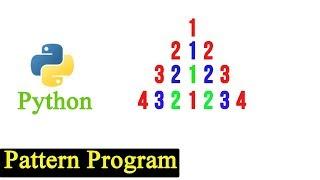 Python Pattern Program - Number Pattern (Printing Numbers in Pyramid Shape)