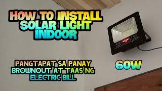 HOW TO INSTALL SOLAR LIGHT INDOOR #solarpanels #solarlight #indoorlight