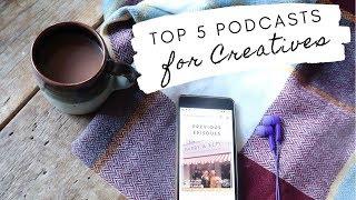 PODCAST RECOMMENDATIONS FOR CREATIVES | SMALL BUSINESS PODCASTS | HOLLY & CO | KAYTE FERRIS