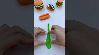 Mini​ hot​ dog​ Sandwich​ clay #shots