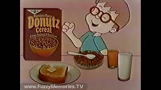 Chocolate Donutz Cereal (Commercial, 1982)