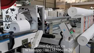 Full production line HRT maxi roll paper rewinder machine