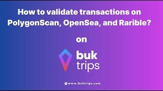 How to validate transactions on Polygon Chain, OpeanSea, and Rarible?