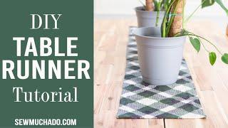 How to Make a Table Runner - Easy Sewing Tutorial!