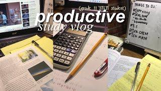 stu(dying) - a productive study vlog as a grade 11 STEM student 