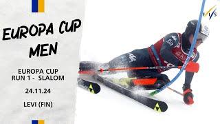 LIVE: Europa Cup Slalom Men Run 1 - Levi 24.11.24 | FIS Alpine