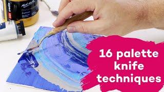 16 palette knife techniques