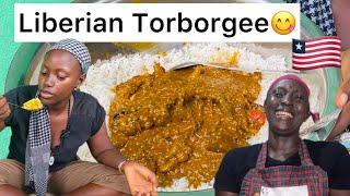 Cooking Liberian Torborgee With My Mom||Popular Liberian Soup||Liberia 2023. 