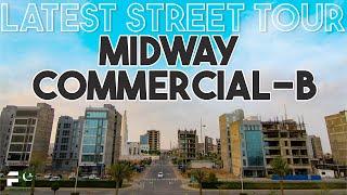 Midway Commercial B | Latest Street Tour | Bahria Town Karachi