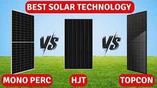 TOPCON v/s MONO PERC v/s HJT, All Solar Panel technologies explained | Best Solar panel 2024 #solar