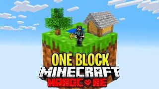 I Survived 100 Days on ONE BLOCK in Hardcore Minecraft..