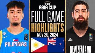 GILAS PILIPINAS vs NEW ZEALAND FULL GAME HIGHLIGHTS FIBA ASIA CUP 2025 QUALIFIERS HIGHLIGHTS 2K25