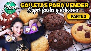 4 SABORES DE GALLETAS CON UNA SOLA MASA | RECETAS DE GALLETAS FÁCILES | Muve Flavors