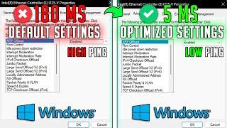 Best Ethernet Configuration Settings to LOWER PING & Packet Loss for Gaming in 2024 