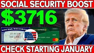 Social Security Boost: $3716 More in Your Monthly Check Starting January!