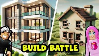 1.MAL BUILD BATTLE IN ROBLOX! Kaan gegen Dania! Wer baut das bessere Haus?