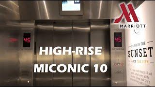 FAST Schindler Miconic 10 High-Rise Elevators - Marriott Marquis Times Square in NYC