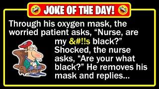  BEST JOKE OF THE DAY! - A patient has a worried look on his face as the nurse... | Funny Jokes