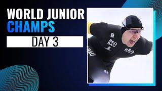 Day 3: ISU World Junior Championships | Collalbo 2025 | #SpeedSkating