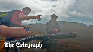 Mountain bikers bump into King Charles on Balmoral walk