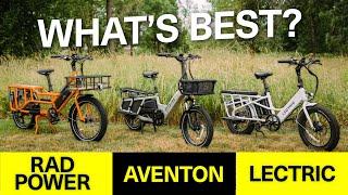 Cargo Bike Roundup - Under $2,500 Test - Rad Power, Lectric and Aventon #ebike #cargobike #ebikelife