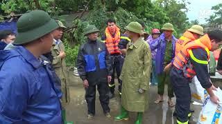 Giám đốc Sở NN & PTNT  Thanh Hải kiểm tra công tác ứng phó với lũ lụt tại huyện Lập Thạch