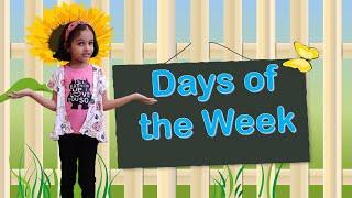 Days of the week with Spellings | Learn 7 Days of week| HOW MANY DAYS OF WEEK