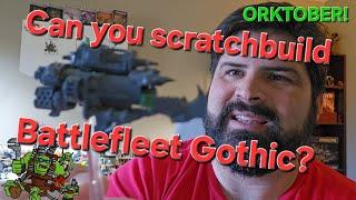 Can you scratchbuild a Battlefleet Gothic Ork Kill Kroozer from Warhammer 40K bits?