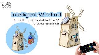 StraySnail STEM Intelligent Windmill | Smart Home Kit for Arduino Uno R3 | DIY Sensor Kit