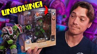 Unboxing World of Warcraft Orc Warrior & Shaman from McFarlane Toys!