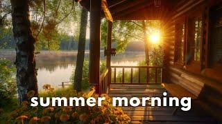 Lakeshore Porch Ambience ㅣLakeshore Sounds & Birds ChirpingㅣSummer Cottage Ambience