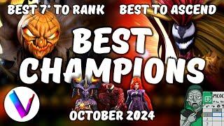 Best Champions Ranked & Tier List - October 2024 - Vega's Tier List & Spreadsheet - Jack O & Scream