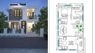 #modernhome 1213Sq Ft 3 BHK House and Plan