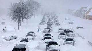 Chaos in Ontario Today! Extreme Snow Storm Buried Many Homes, Cars in Canada