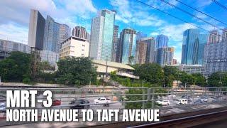 [4K HDR] 30 Minute Ride from Quezon City to Pasay City via MRT-3 with EDSA View (September 2024)