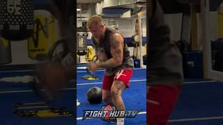 Jake Paul INTENSE workout for Mike Perry; shows insane speed!