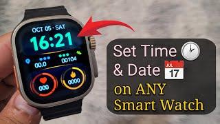 How To Set Time & Date on ANY Smart Watch | Smart Bracelet Time Settings 2 Methods [New]