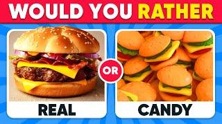 Would You Rather - Candy vs Real Food Edition  Daily Quiz