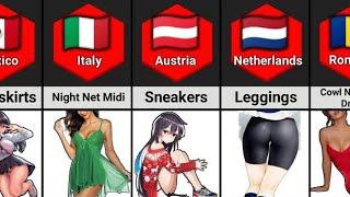 Girls Crazy Outfits From Different Countries